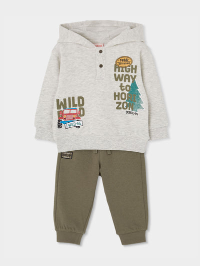 CONJUNTO DE FELPA NIÑO WILD