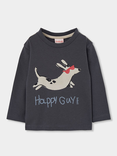 CAMISETA DE MANGA LARGA NIÑO PERRO SALCHICHA