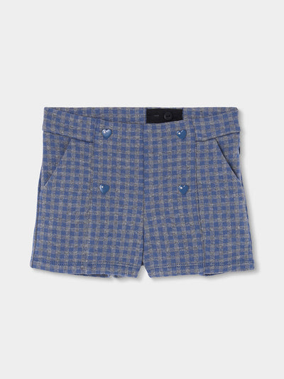 BERMUDAS A CUADROS NIÑA