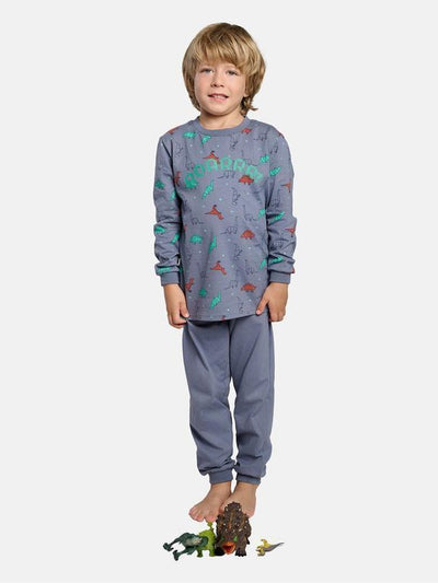 PIJAMA DE MANGA LARGA DINOSAURIOS