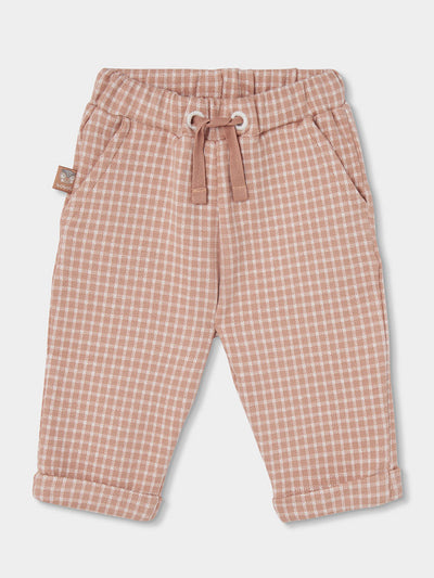 PANTALÓN DE PUNTO A CUADROS PARA BEBÉ