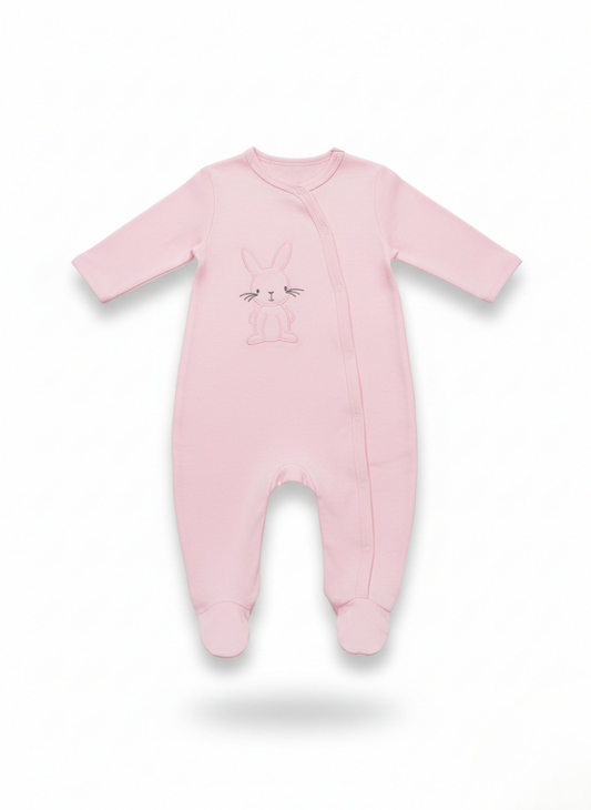 PACK DE DOS PELELES: ROSA LISO Y CON ESTAMPADO DE CONEJITOS