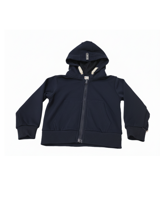 CHAQUETA BÁSICA AZUL MARINO CON GORRO