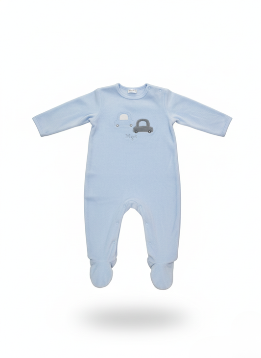 PELELE DE FELPA AZUL DE COCHES