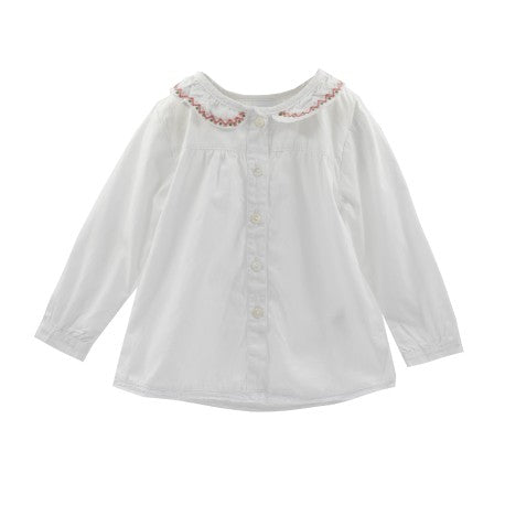 BLUSA MANGA LARGA BAJO PUNTILLA