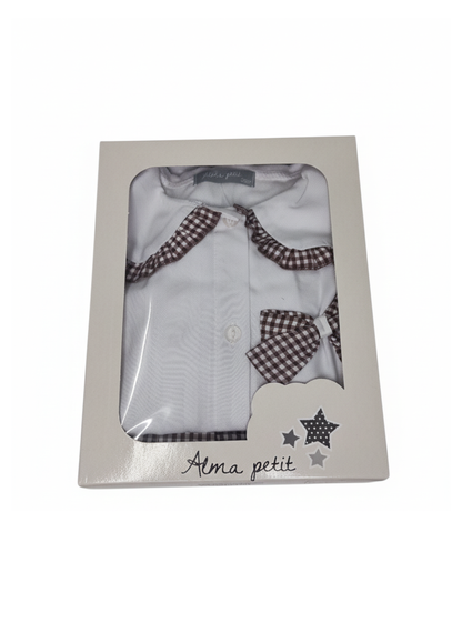CONJUNTO BLUSA DE CUADROS VICHY CLÁSICOS