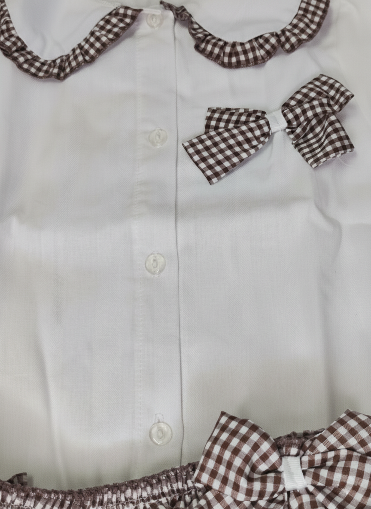 CONJUNTO BLUSA DE CUADROS VICHY CLÁSICOS