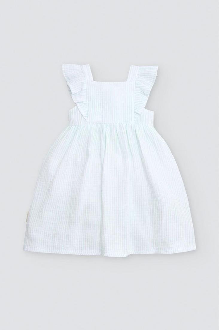 VESTIDO DE BEBÉ DE TIRANTES BLANCO