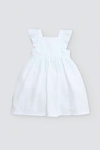 VESTIDO DE BEBÉ DE TIRANTES BLANCO