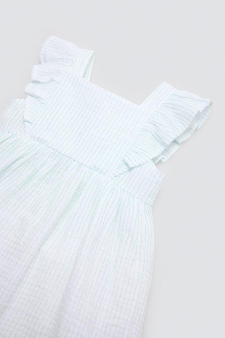 VESTIDO DE BEBÉ DE TIRANTES BLANCO