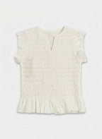 BLUSA BLANCA FRUNCES
