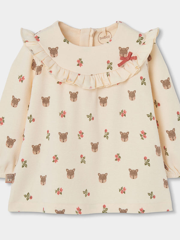 VESTIDO DE BEBÉ CON ESTAMPADO BAMBI