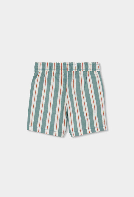 BERMUDAS GABARDINA LISTADAS MULTICOLOR