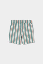 BERMUDAS GABARDINA LISTADAS MULTICOLOR