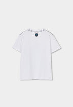 CAMISETA DE PUNTO BLANCO TIBURÓN