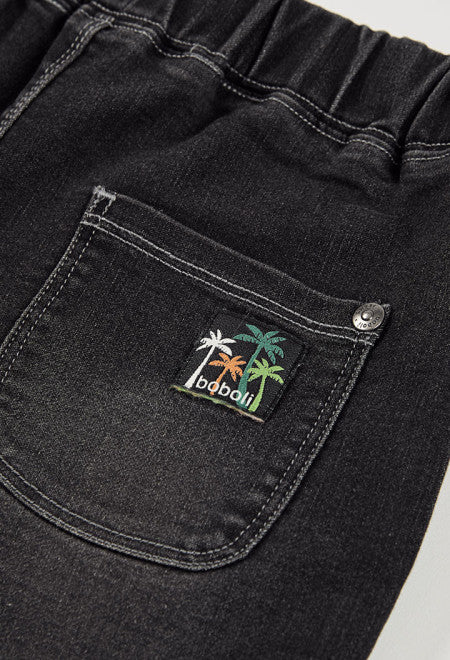 BERMUDAS VAQUERAS GRIS OSCURO