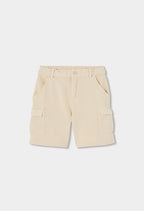BERMUDAS DE FELPA BEIGE