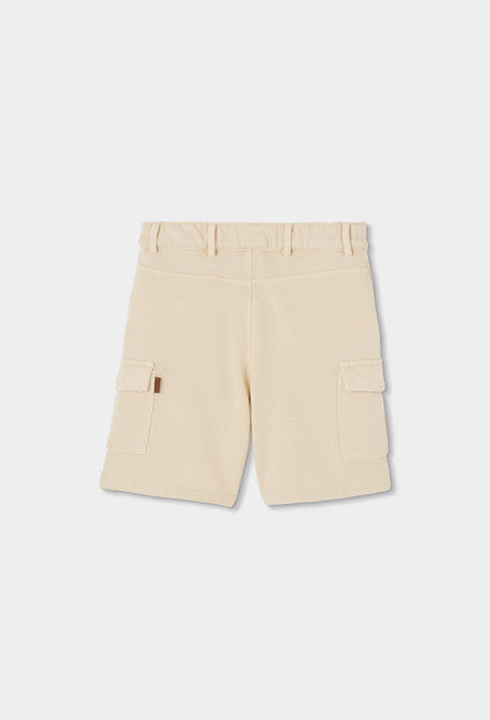 BERMUDAS DE FELPA BEIGE