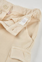 BERMUDAS DE FELPA BEIGE