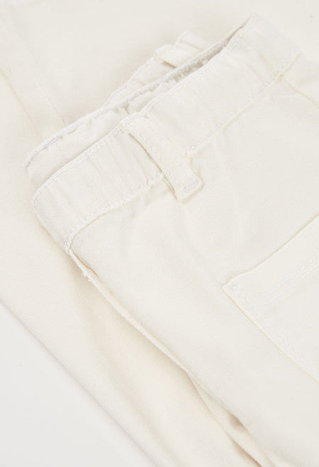 PANTALÓN SARGA ELÁSTICO BLANCO