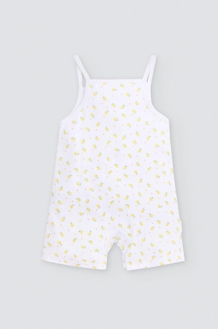 PETO SIN MANGAS DE BEBÉ BLANCO CON ESTAMPADO DE LIMONES