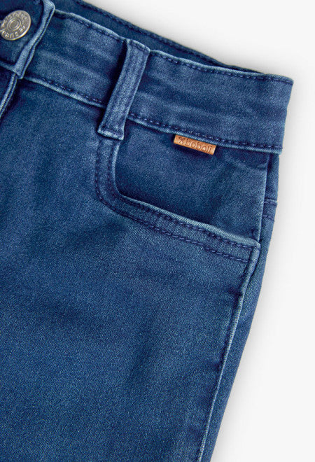 PANTALÓN DENIM ELÁSTICO AZUL BLEACH