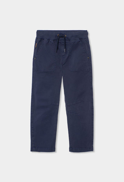 PANTALÓN GABARDINA EN AZUL MARINO