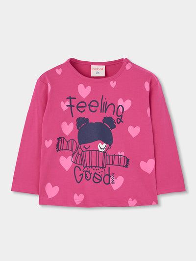 CAMISETA DE MANGA LARGA NIÑA FEELING