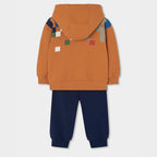 CONJUNTO DE FELPA TRICOLOR NIÑO