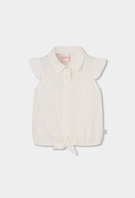 CAMISA LISTADA EN BLANCO