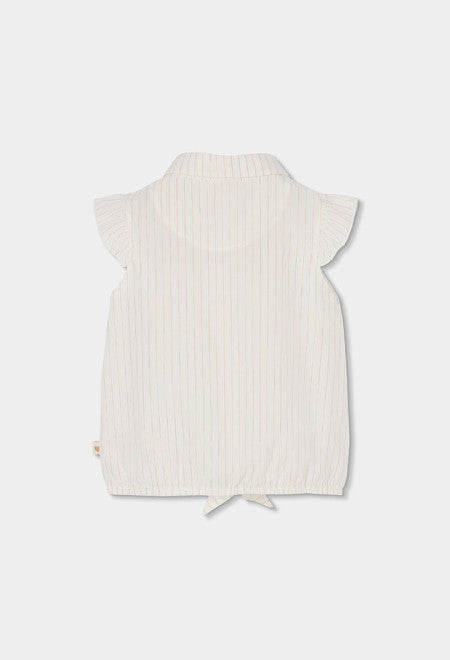 CAMISA LISTADA EN BLANCO