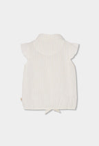 CAMISA LISTADA EN BLANCO