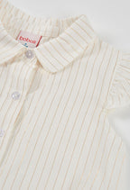 CAMISA LISTADA EN BLANCO