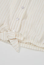 CAMISA LISTADA EN BLANCO