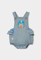 CONJUNTO DE PUNTO COMBINADO DE BEBÉ CON ELEFANTES