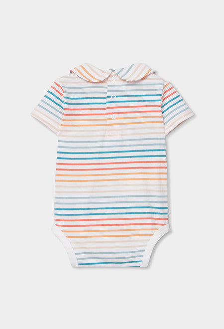 CONJUNTO DE PUNTO COMBINADO DE BEBÉ CON ELEFANTES