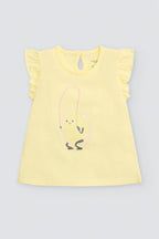 CONJUNTO DE BEBÉ SIN MANGAS AMARILLO CON LIMONCITO
