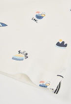 POLO PIQUÉ DE NIÑO CON ESTAMPADO PIRATA