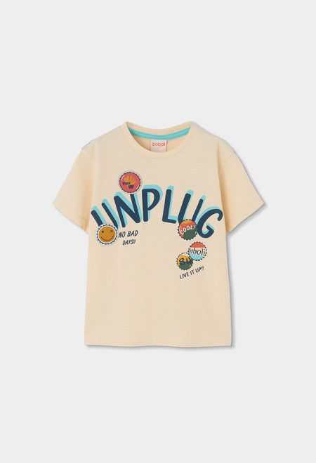 CAMISETA DE PUNTO DE NIÑO UNPLUG