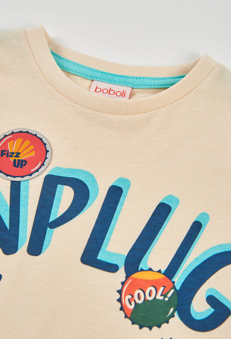 CAMISETA DE PUNTO DE NIÑO UNPLUG