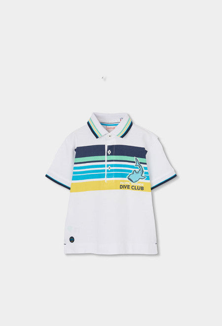 POLO PIQUÉ RAYAS DE TIBURÓN