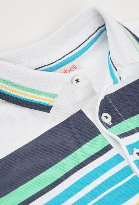 POLO PIQUÉ RAYAS DE TIBURÓN