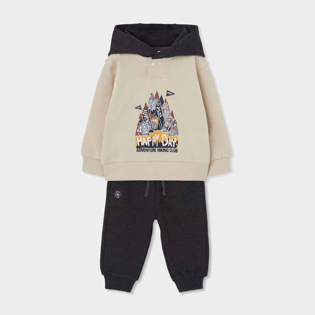 CONJUNTO DE FELPA PARA NIÑO MONTAÑA