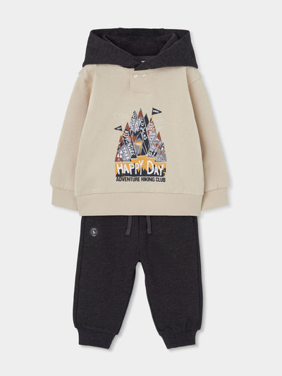CONJUNTO DE FELPA PARA NIÑO MONTAÑA