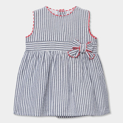 VESTIDO POPELÍN DE NIÑA RAYADO