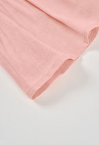 VESTIDO DE LINO DE BEBÉ ROSA