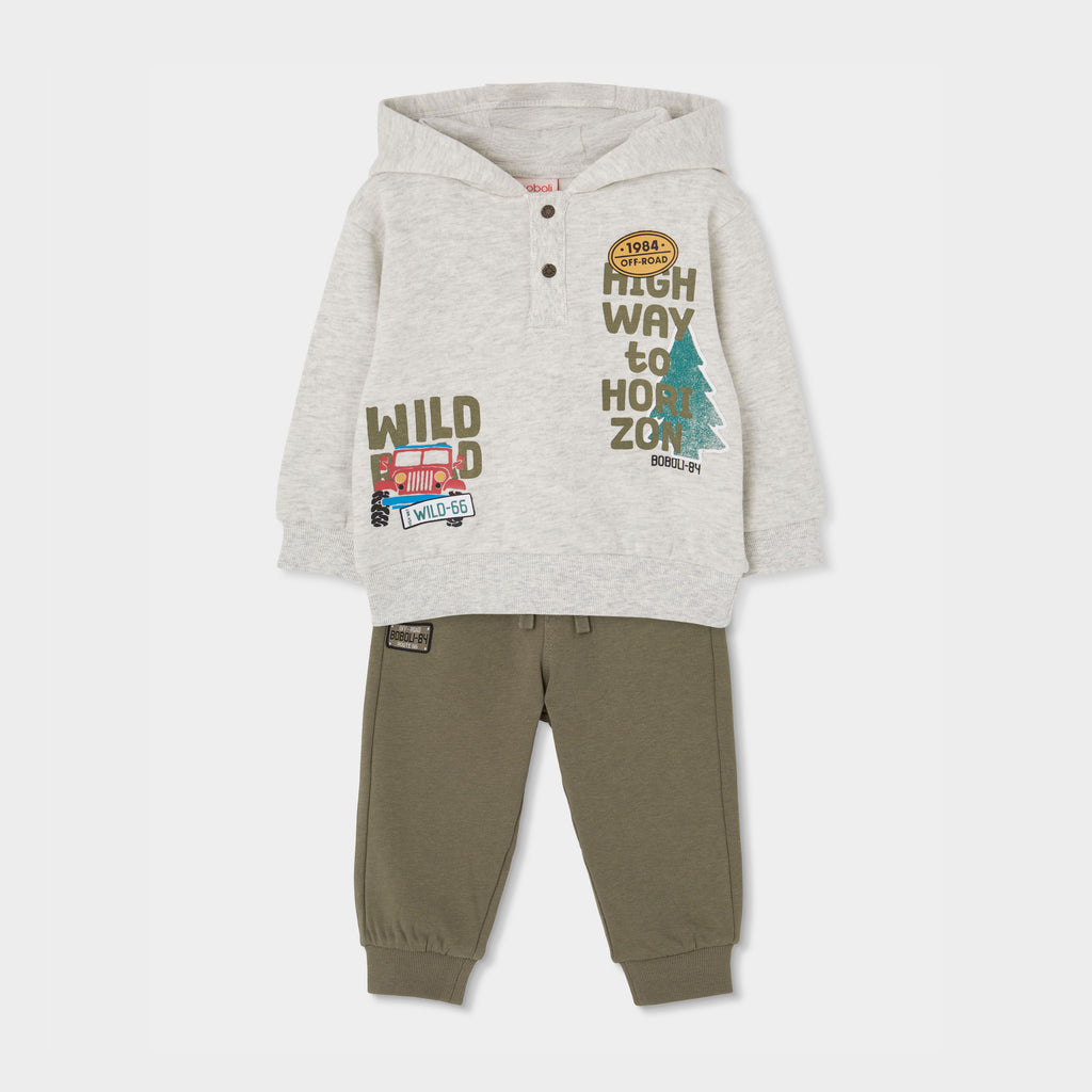 CONJUNTO DE FELPA NIÑO WILD