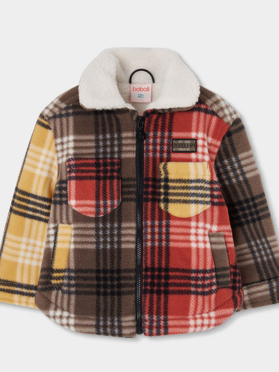 SOBRECAMISA POLAR A CUADROS NIÑO