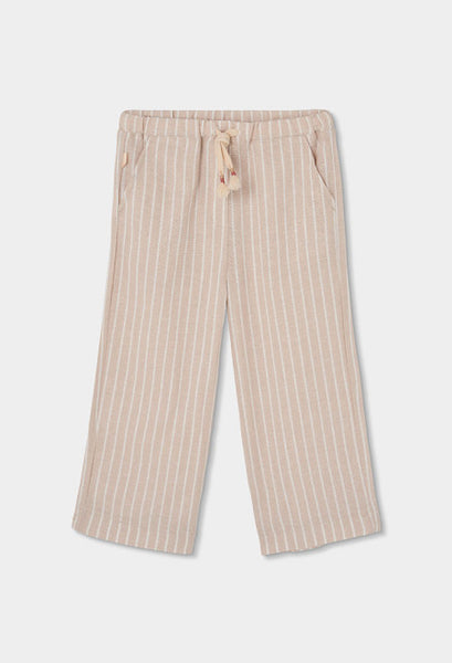 PANTALÓN DE LINO DE NIÑA LISTADO