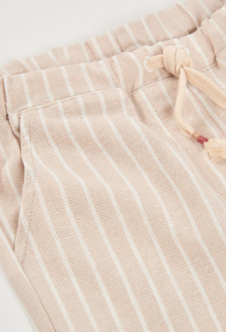 PANTALÓN DE LINO DE NIÑA LISTADO
